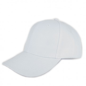 Cappello bianco con visiera a becco