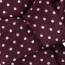 Cravatta bordeaux a pois bianchi detail